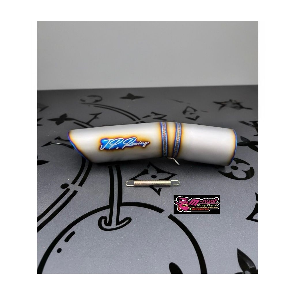 JP Racing Tailpipe Titanium burn