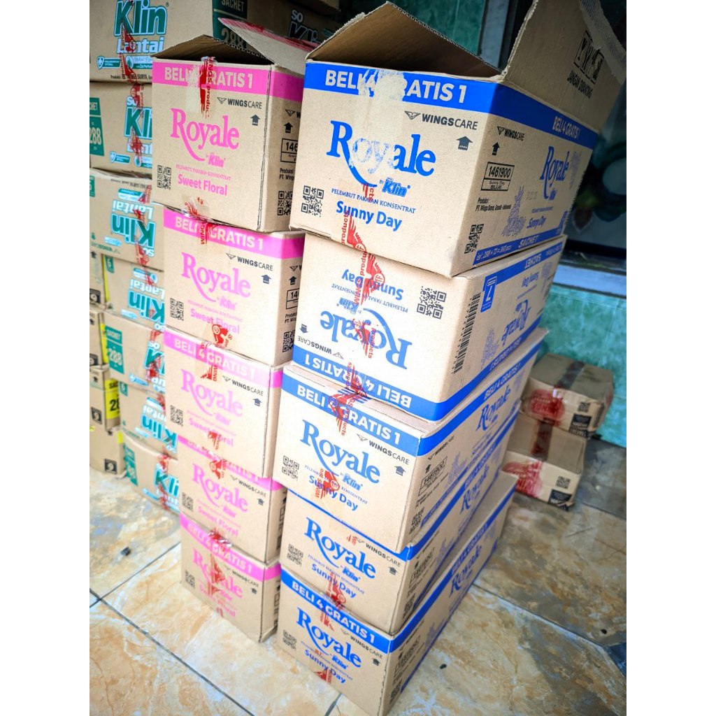 360 Sachet Pewangi Royale 500an 1 Dus 15 Sachet x 24 Renceng Royale Kartonan