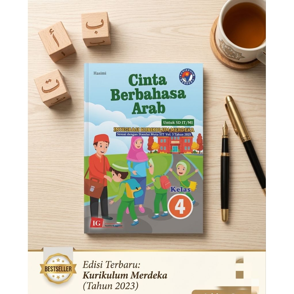 Buku Cinta Berbahasa Arab - Cinta Berbahasa Arab - Buku Bahasa Arab untuk SD/IT/MI Kelas 4 Kurikulum