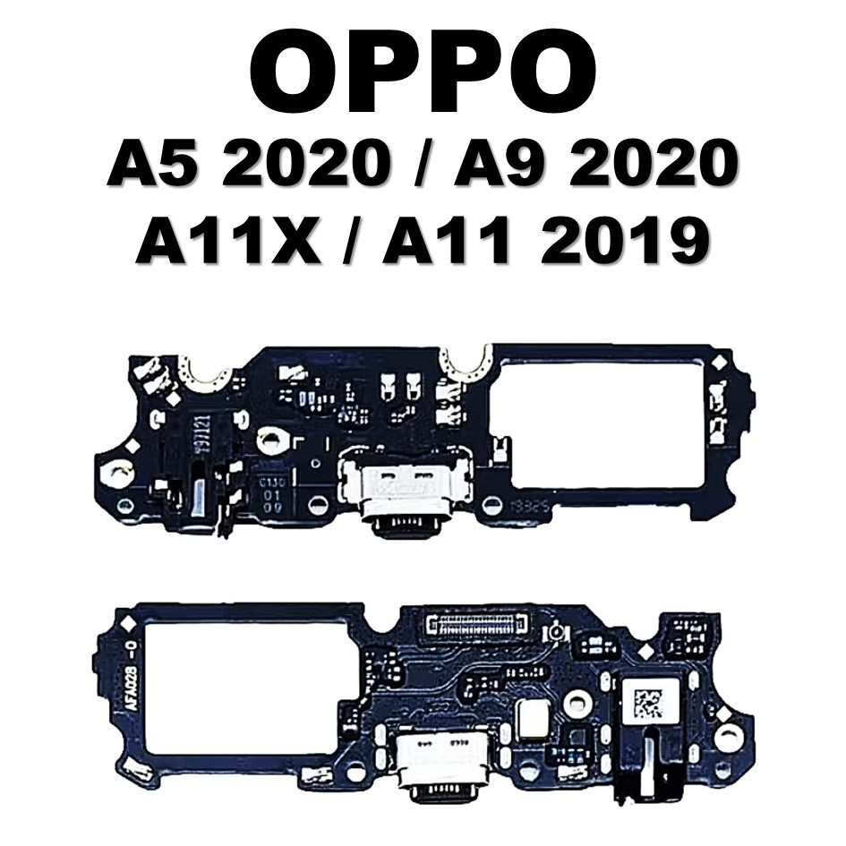 PCB PAPAN CONEKTOR CAS OPPO A5 2020 / A9 2020 / A11X / A112 2019 + CON H / F + MIC ORIGINAL COPOTAN