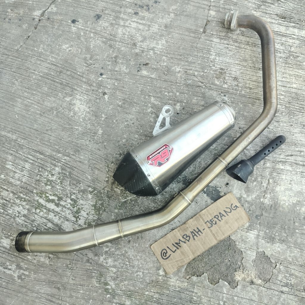 knalpot R9 zeta pnp cbr150r fullset second