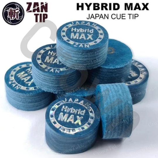 ZAN Hybrid Max ZAN Plus Tip 14mm Medium Japan Laminated Cue Tip Billiard