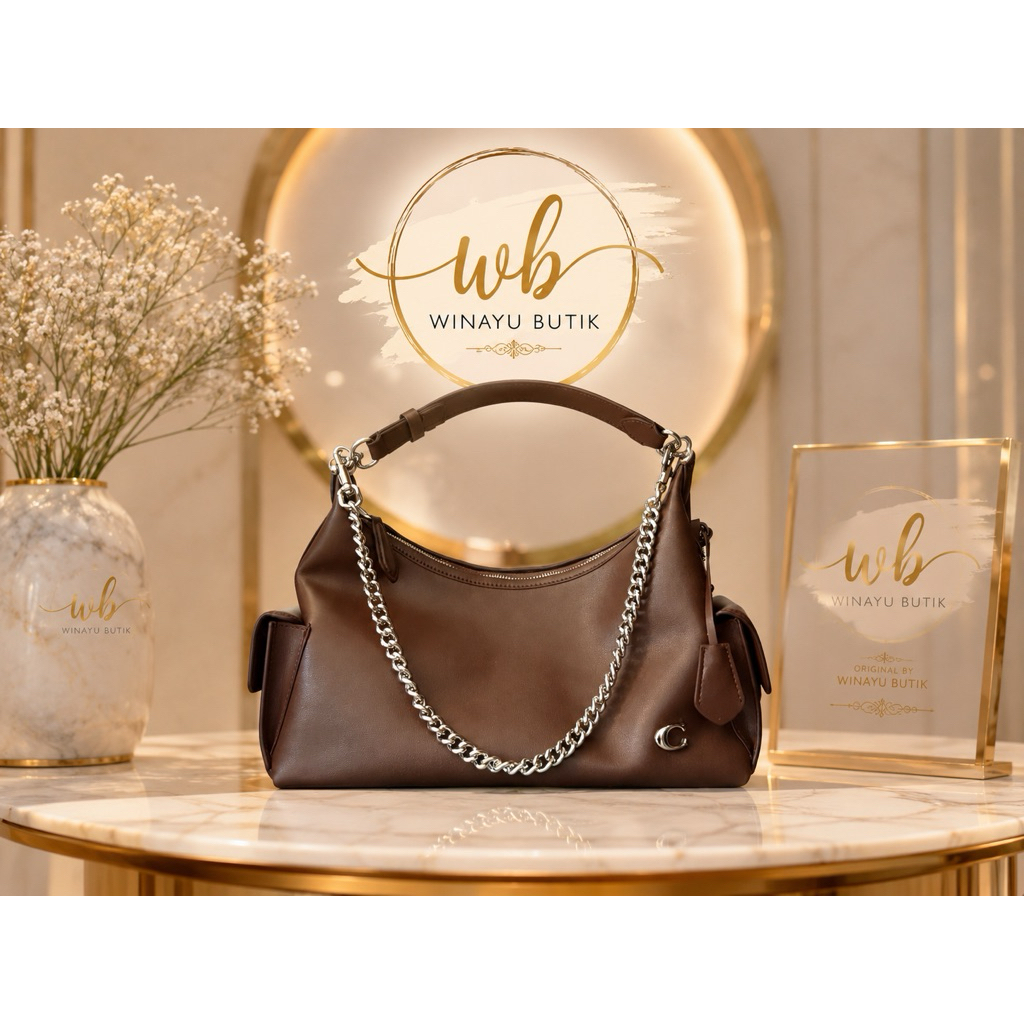 Pocket Bag Coach Juliet 30 Inc Cokelat Tabby Shoulder Tas Wanita Mewah Original by Winayu Butik