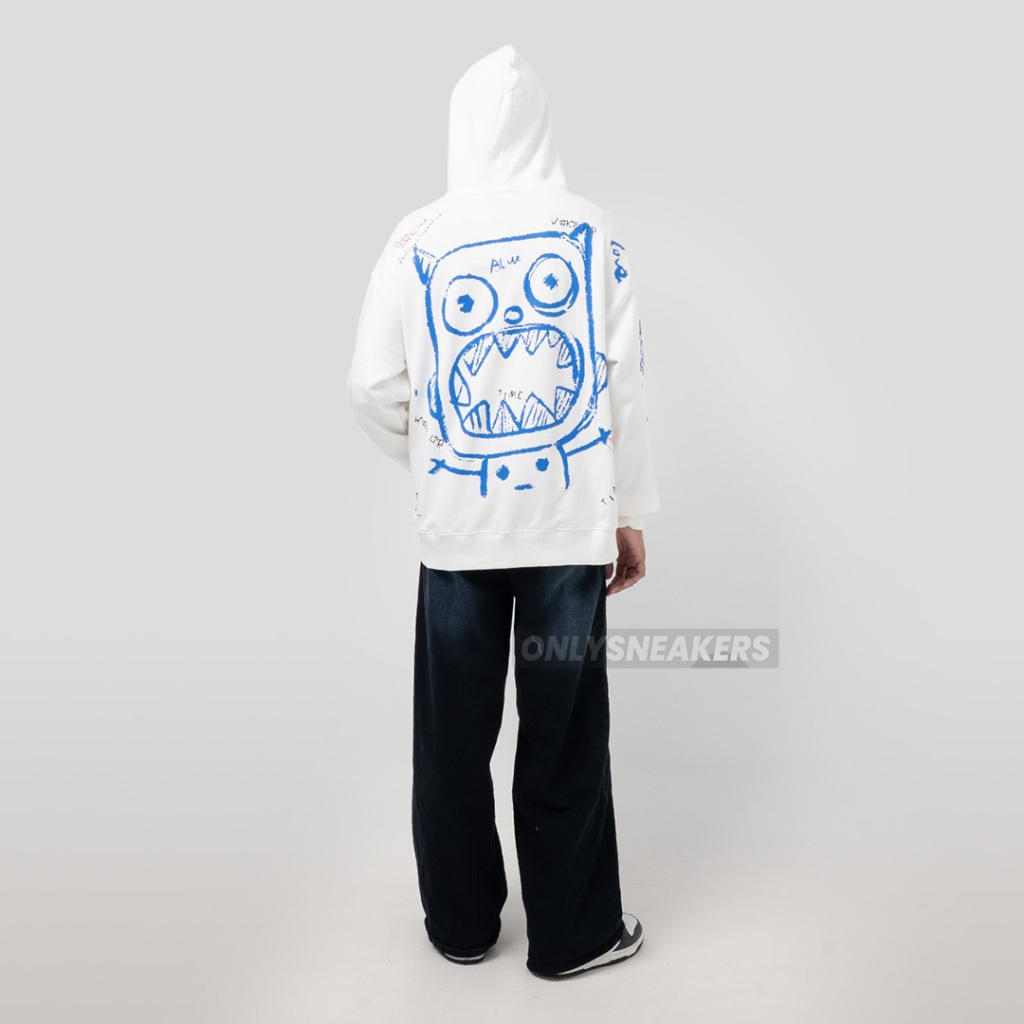 CALMMIND GRAFFITI MONSTER WHITE HOODIE