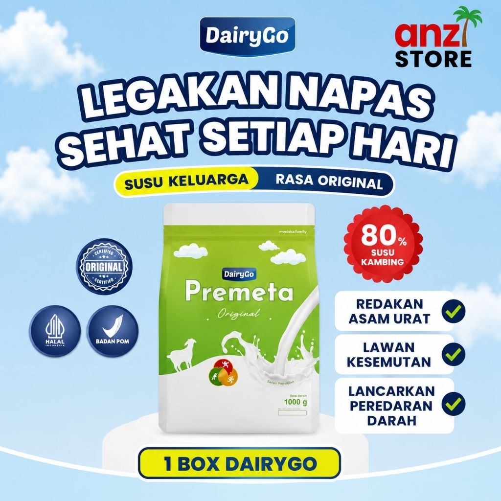 1kg Susu Kambing Etawa Original DairyGo Premeta 1000g