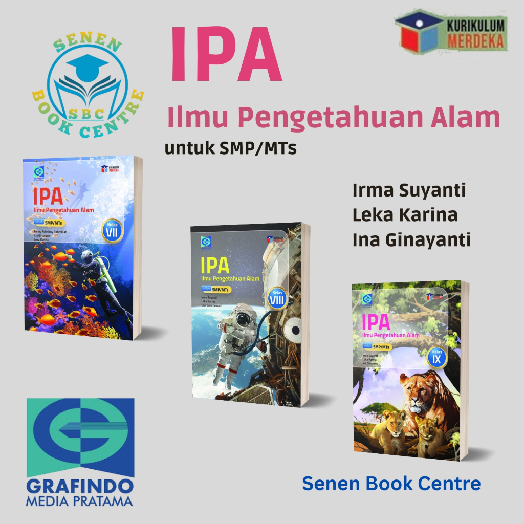 Buku IPA Kelas 7 8 9 SMP Merdeka Revisi 2026 Grafindo