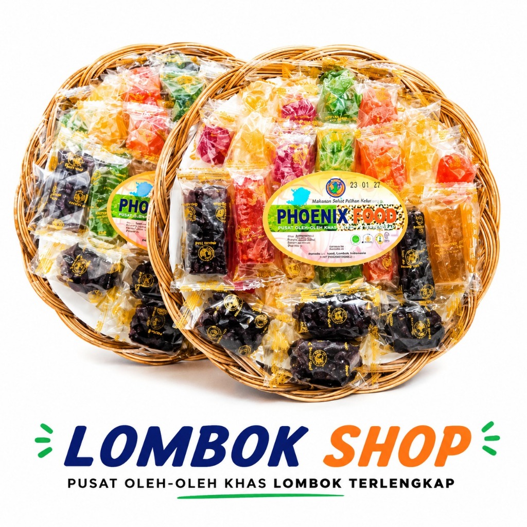 Parcel Dodol Rumput Laut Manisan Rumput Laut dan Manisan Tomat Phoenix Khas Lombok