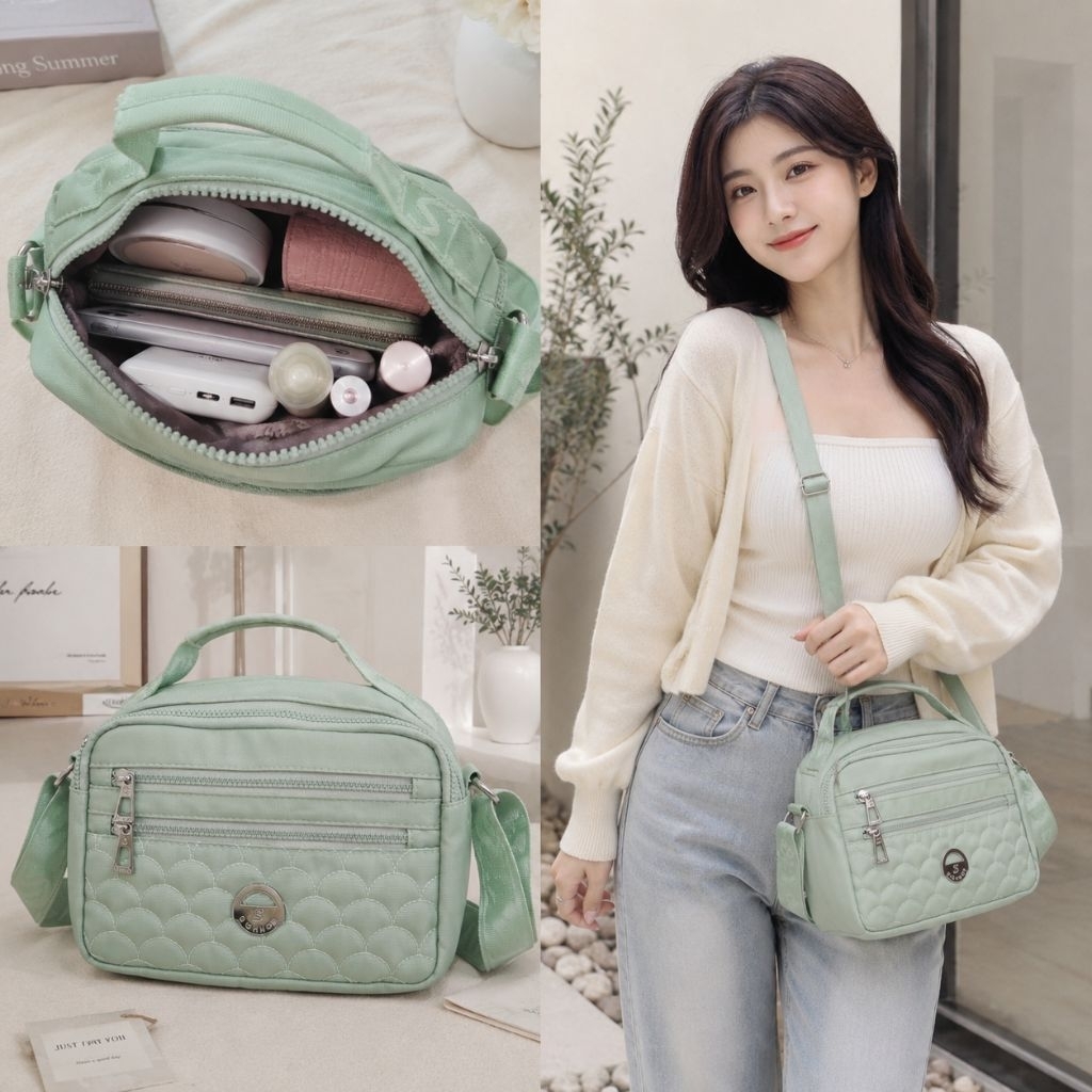 Sighmon Tas Selempang Jinjing Wanita Sling Bag Cewek Tenteng Asli Ori Import Murah 708