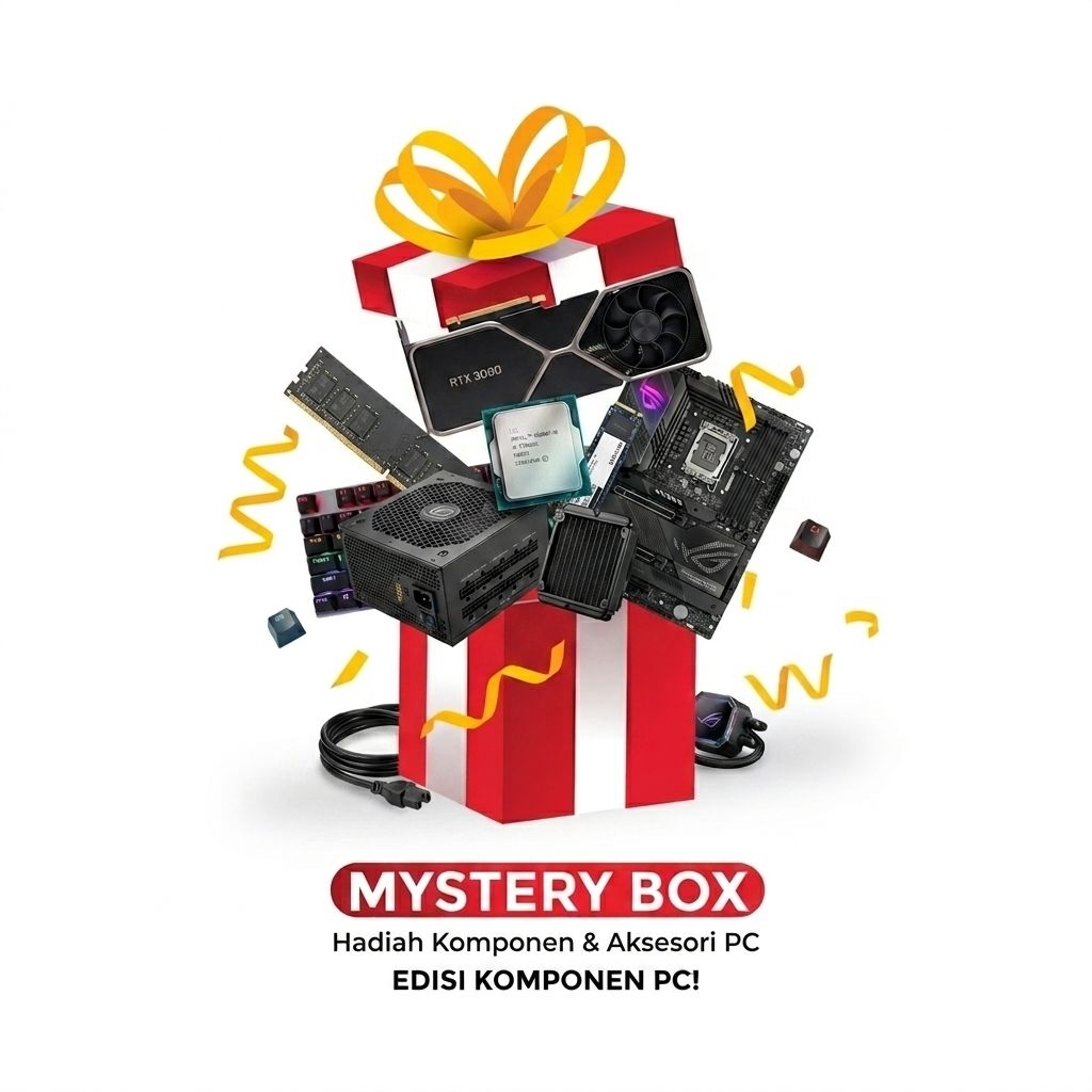 Mystery Box Edisi Komponen PC & Aksesori Gaming - Hadiah Komponen Komputer Pilihan
