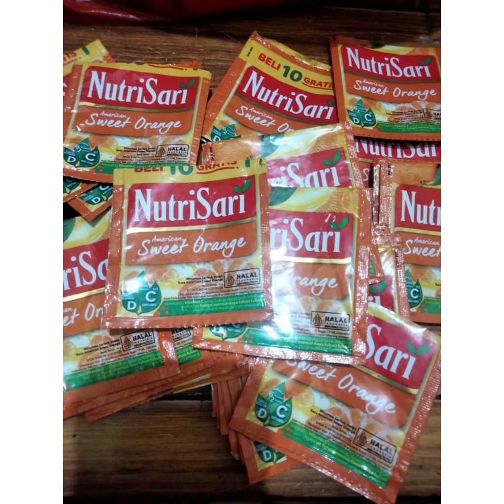 BUNGKUS BEKAS N U T R I SARI SWEET ORANGE isi 50pcs (untuk prakarya)