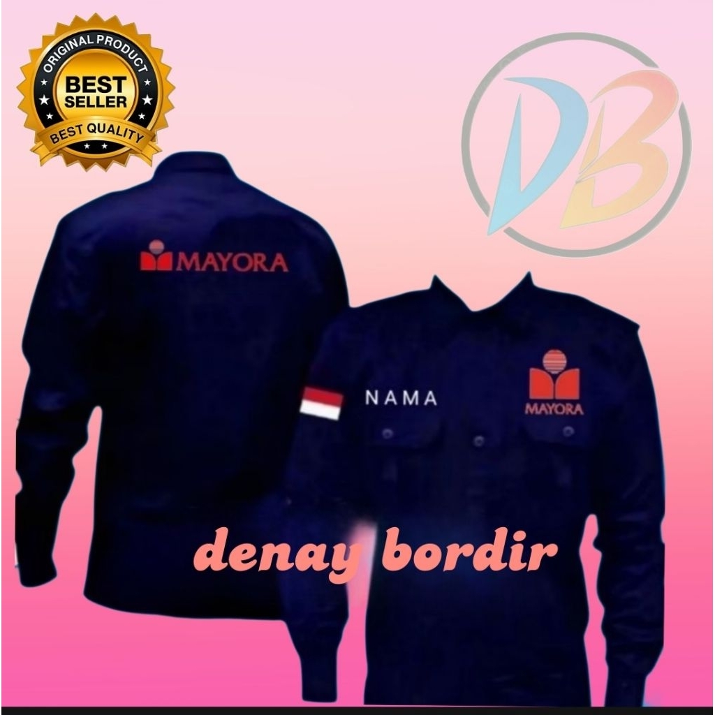 kemeja kerja PT mayora baju seragam pt mayora baju kerja mayora ful bordir