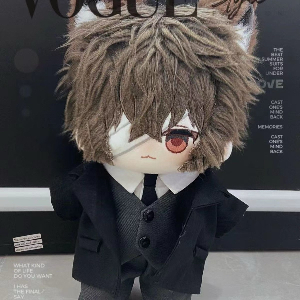 PREORDER 20cm Bungo Stray Dogs Dazai Osamu Lucu Baju Boneka Cotton Doll 20cm Nakahara Chuuya Set Len
