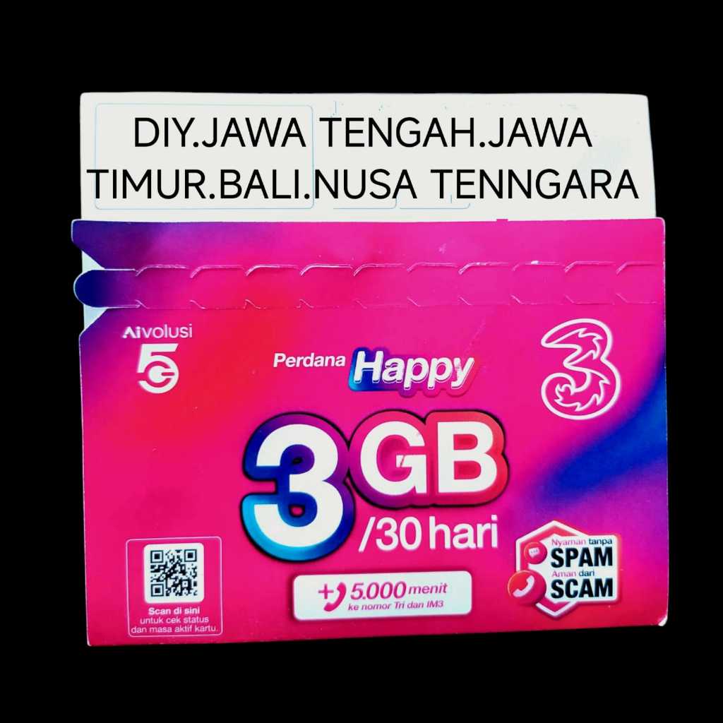 KARTU PERDANA TRI NO KUOTA TANPA INJECT