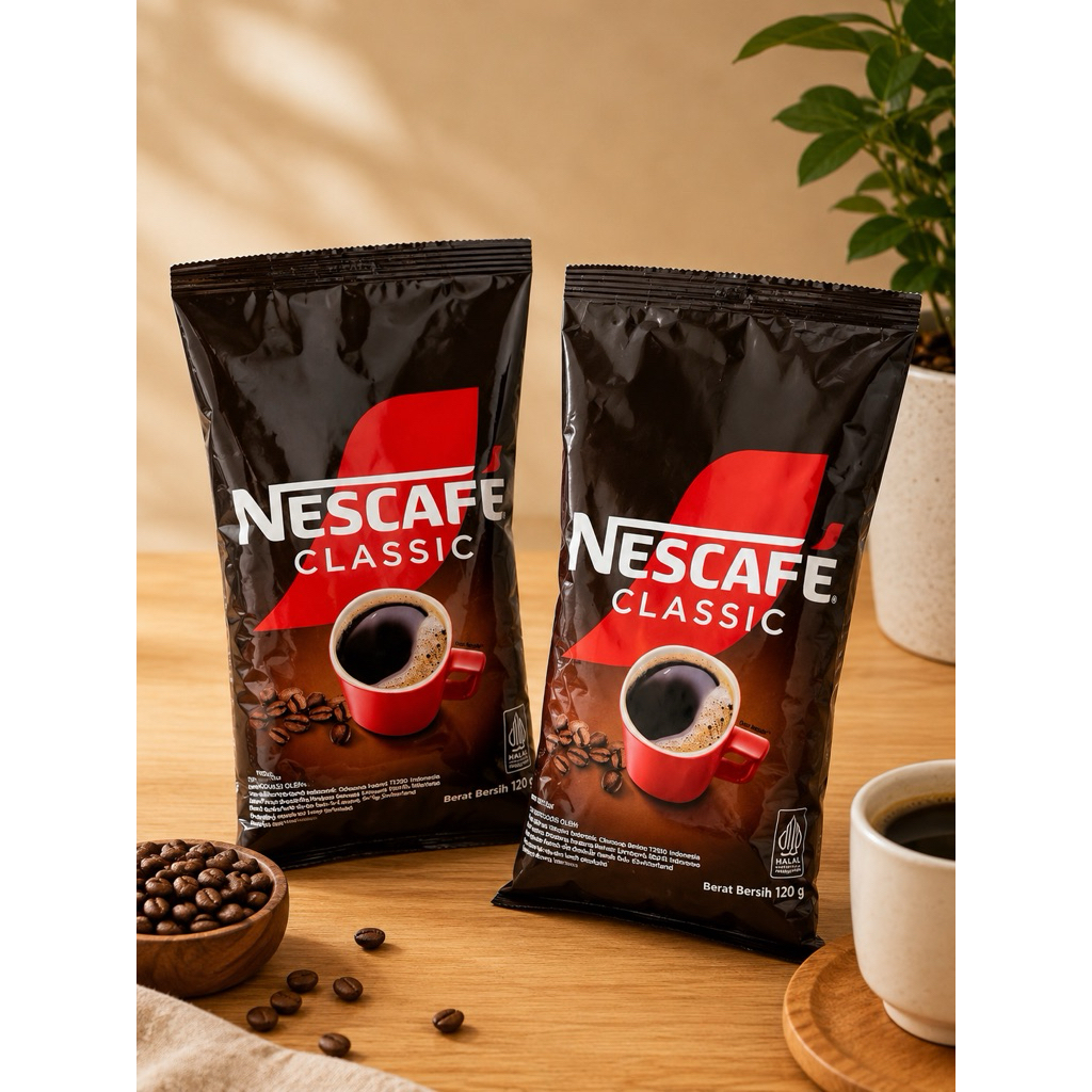 Nescafe Classic 120gr Vending Machine Kopi Hitam Kemasan Besar