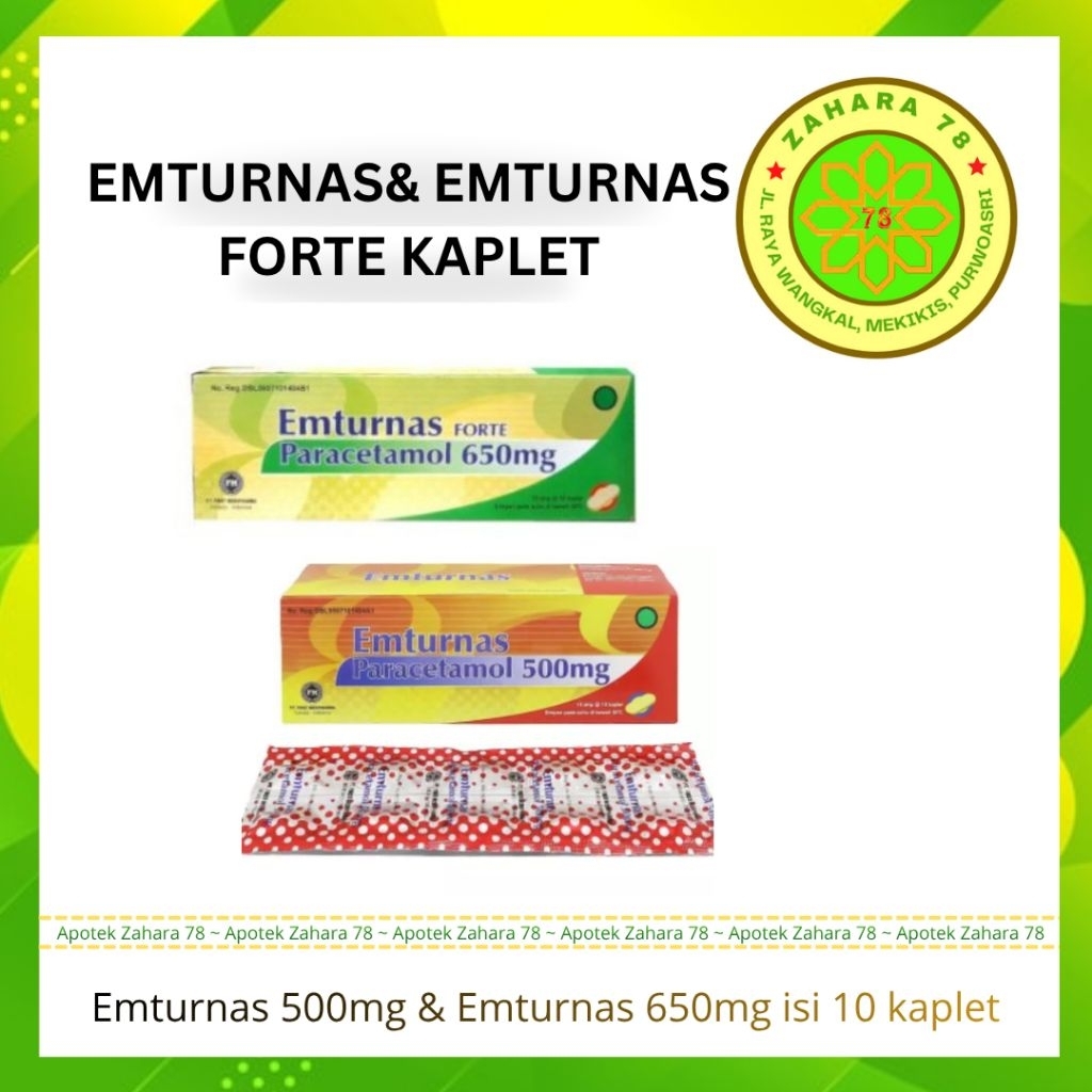 EMTURNAS 500MG EMTURNAS FORTE 650MG STRIP ISI 10 TABLET