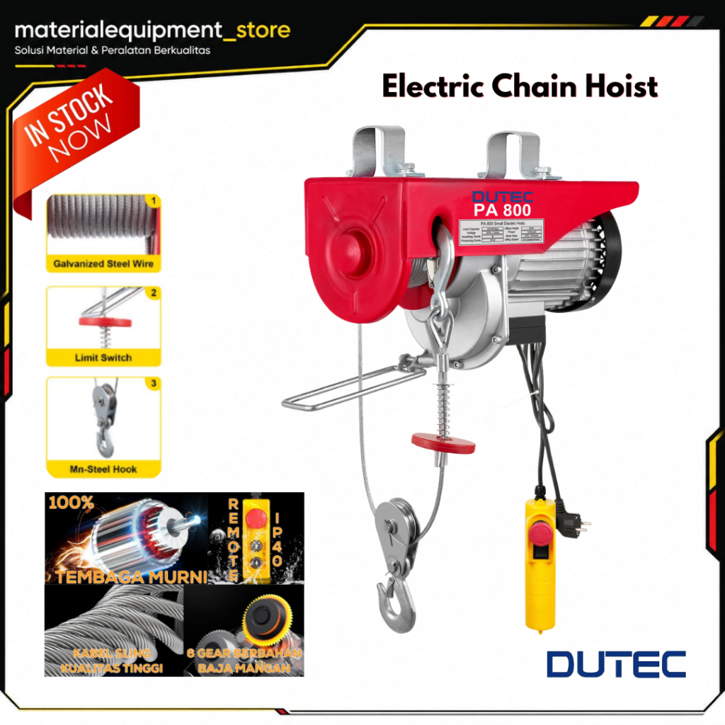 Dutec - Electric Chain Hoist/ Katrol Elektrik/ Hoist Elektrik/Power Hoist/ Katrol Lift Listik #2