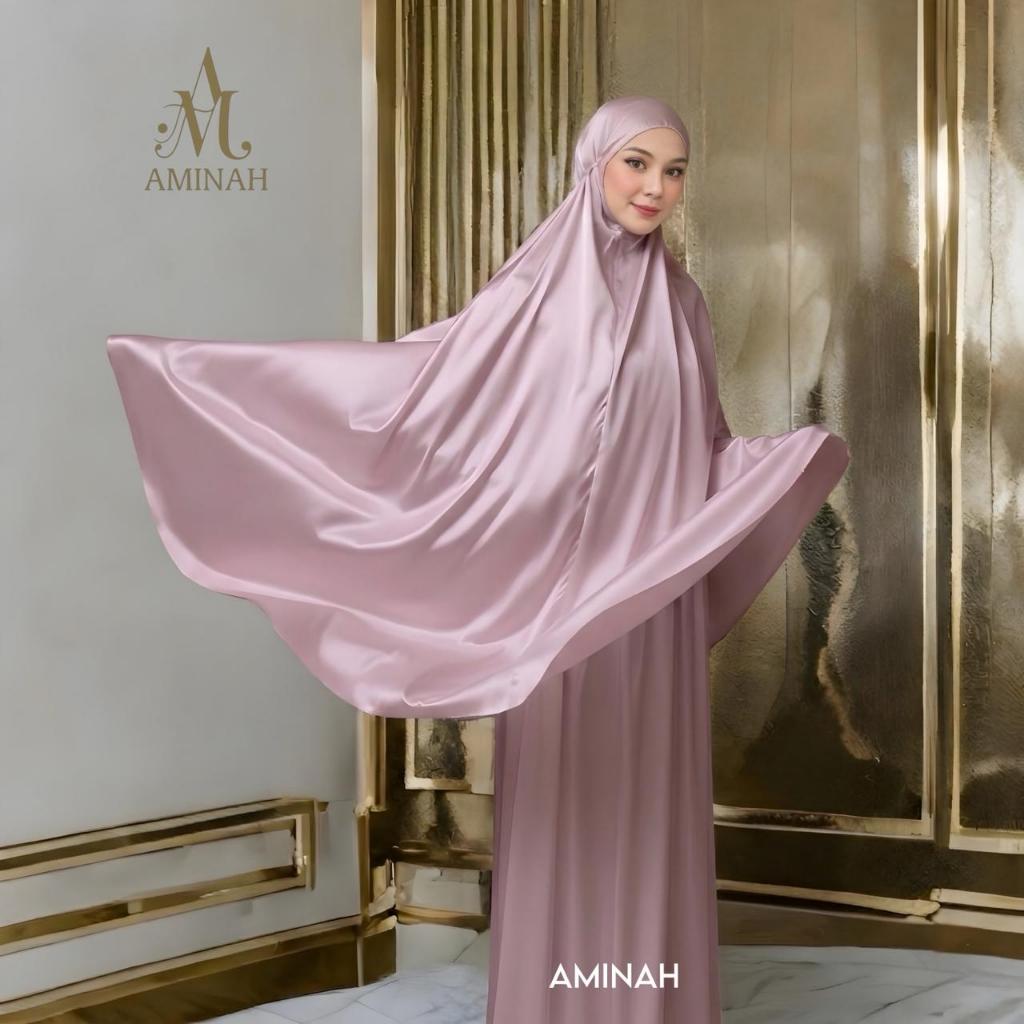 AMINAH - Mukena Dewasa Silky Traveling Daily Aminah Lasercut