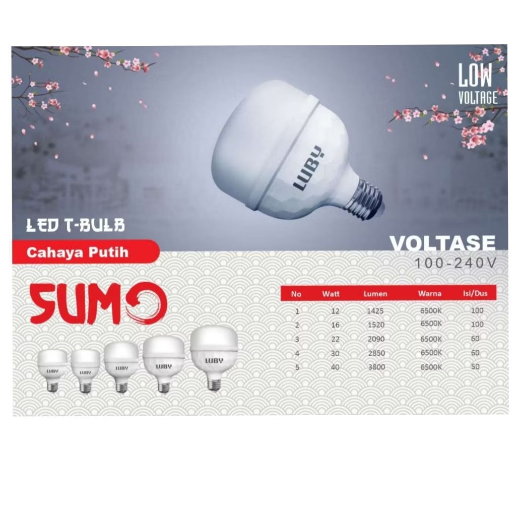 Lampu LED LUBY SUMO Lampu led bohlam bola lampu bohlam bulp Led