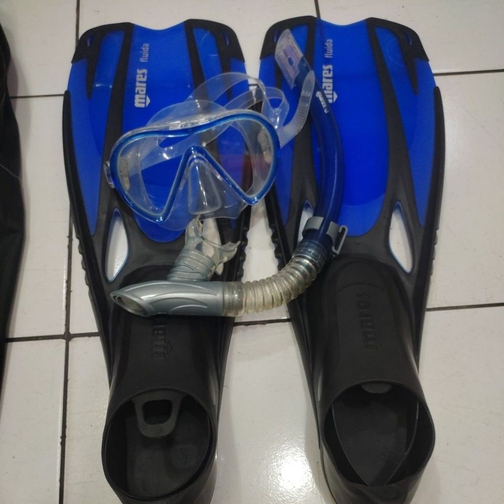 Sale Paket Alat Selam merk  Mares Fin Fluida