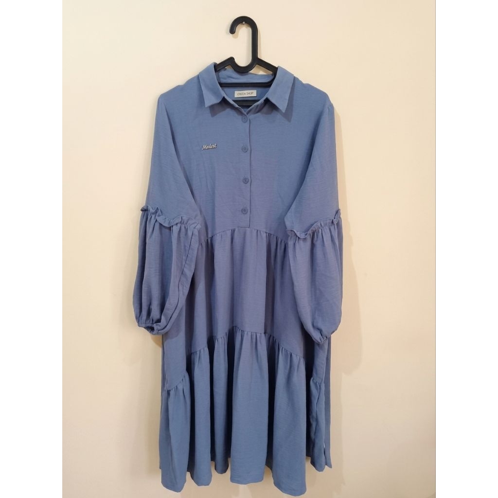Gamis Preloved Wanita Abu-Abu