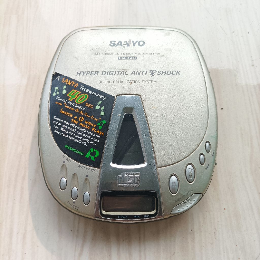 Vintage Original Sanyo Discman CD Audio Portable