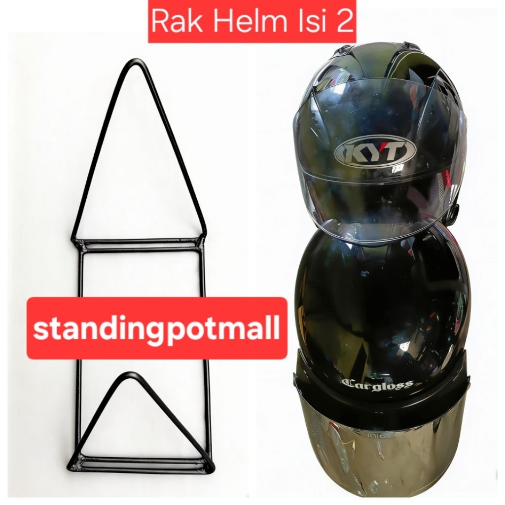 RAK HELM GANTUNG 5 SUSUN TEMPEL DINDING RAK HELM SUSUN TERTUTUP RAK HELM AESTETIC RAK HELM BERDIRI R