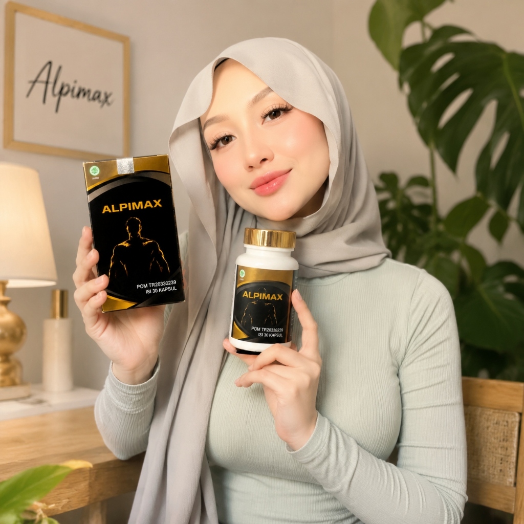 HERBAL ALPIMAX Suplemen Herbal Alami Pria Bantu Jaga Kesehatan & Stamina 100% Alami  Original