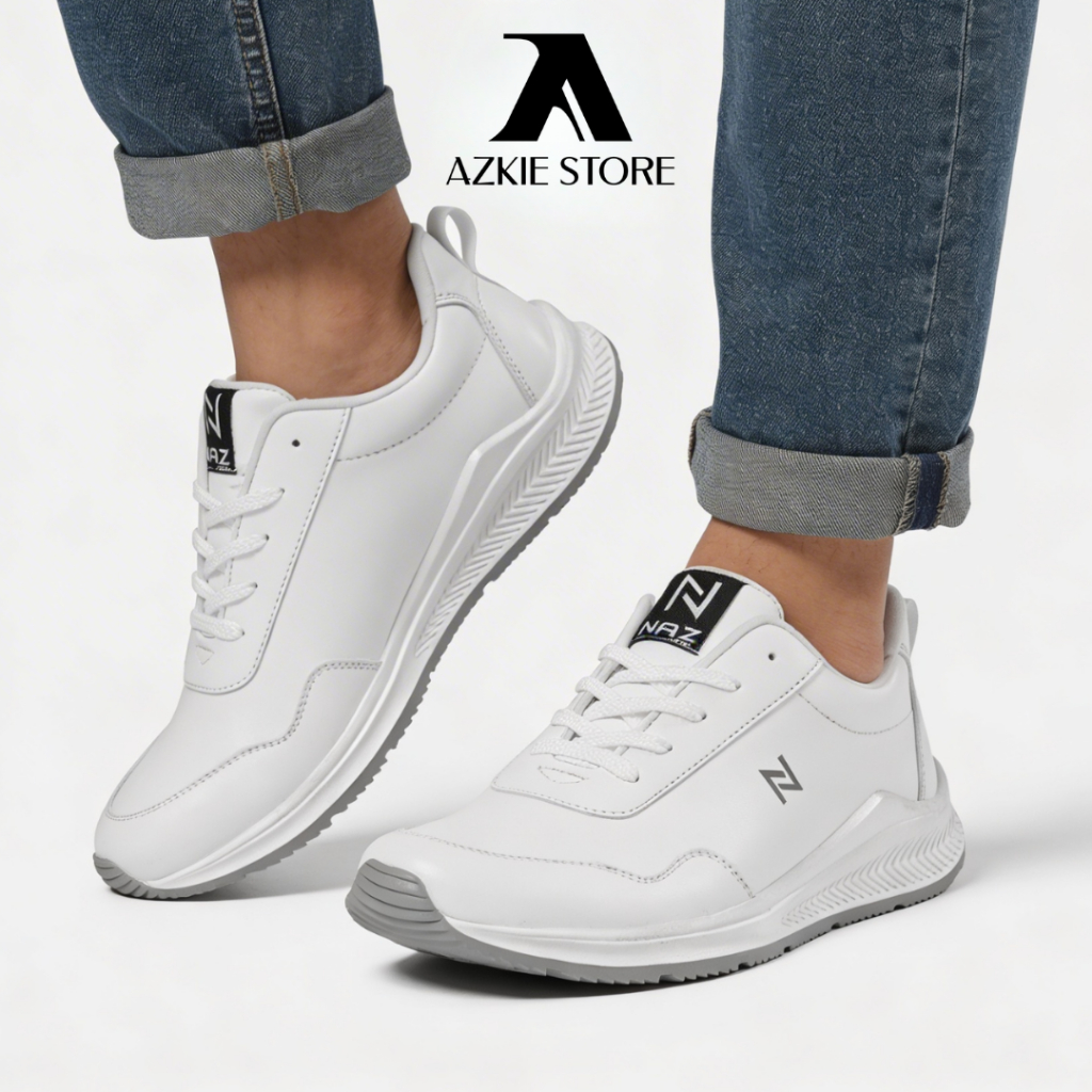 Sepatu Pria Sneakers Full White Wanita Sporty Original Shoes