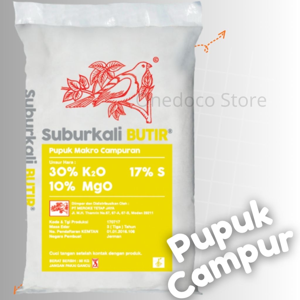 Pupuk Suburkali Butir 1 Kg - Suburkali Butir Kemasan Repack 1Kg, Suburkali Butir Ori