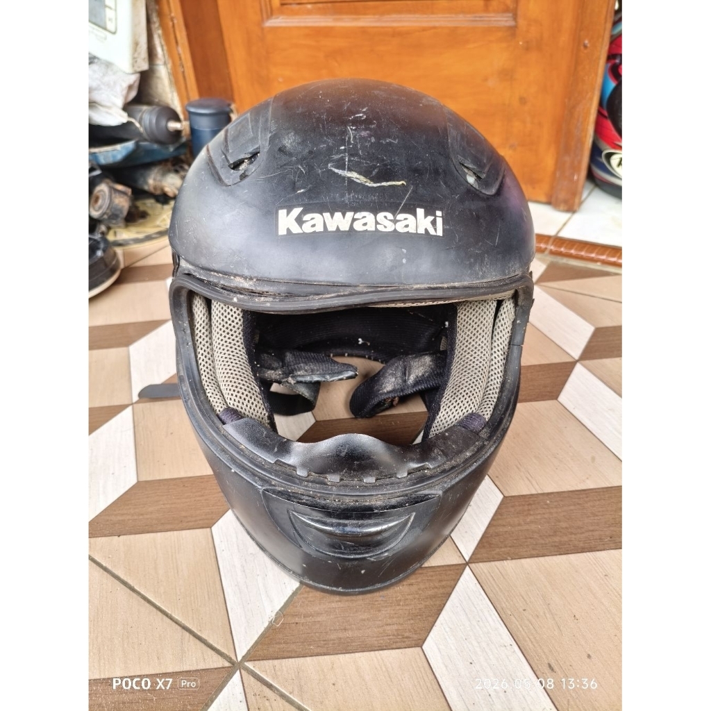 helm full face original bawaan motor Kawasaki ninja rr 150 new ori asli second