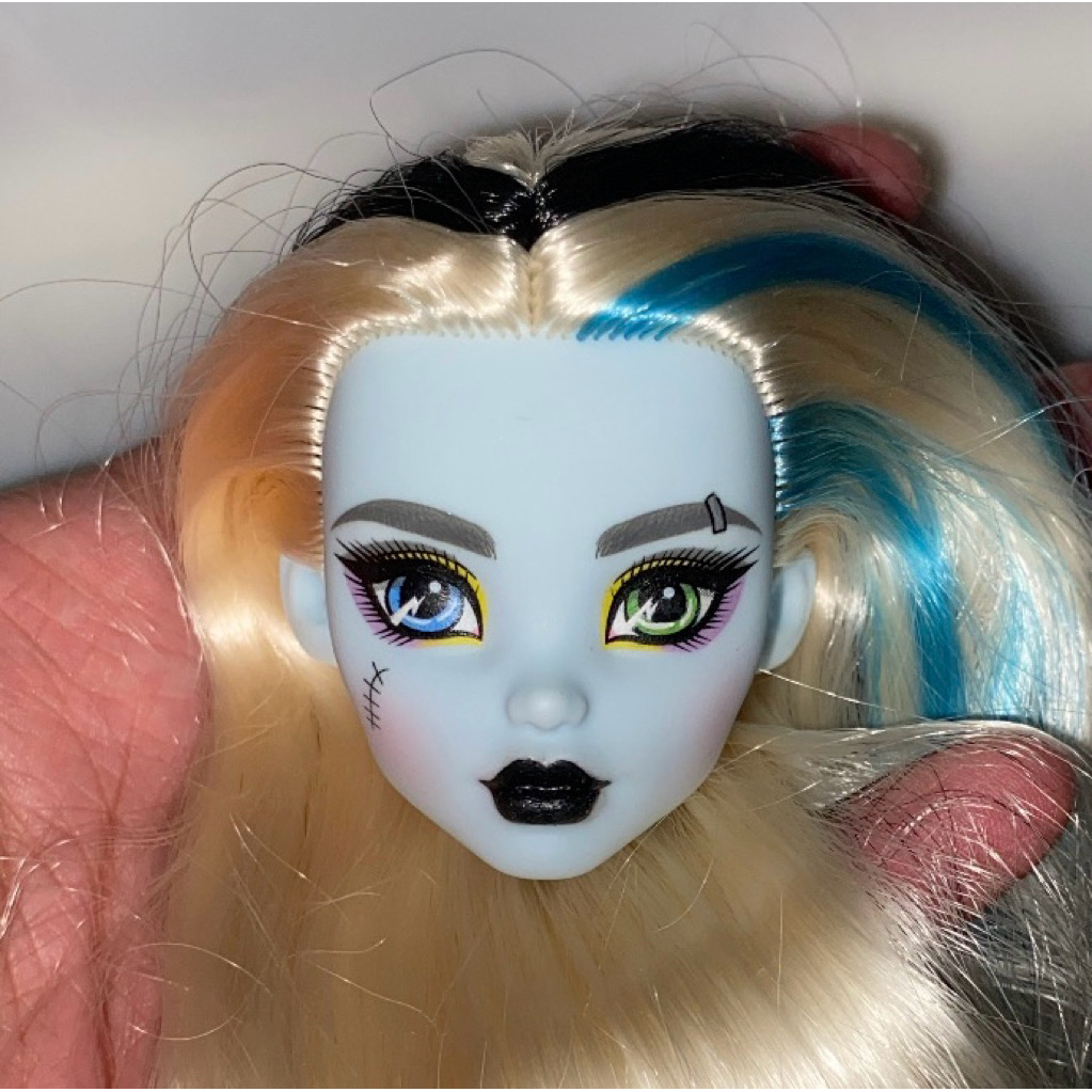 Head Kepala Monster High Frankie G3 Repaint Bibir