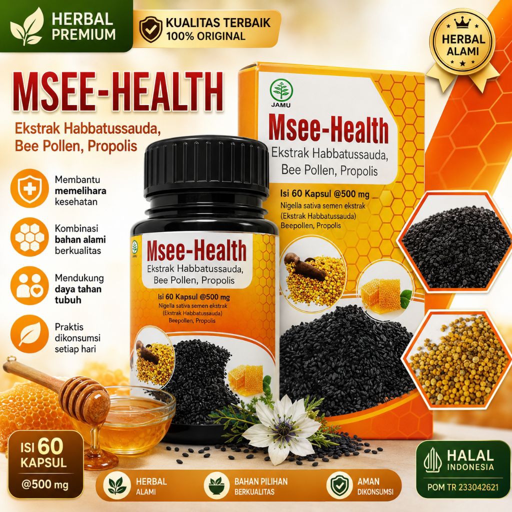 Msee Health - Habattusauda Propolis Herbal Premium - Membantu Memelihara Kesehatan - BPOM