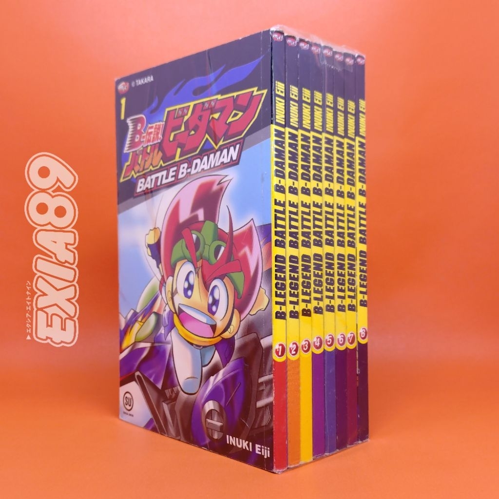 Komik B-Legend Battle B-Daman Vol.1-8 Set Tamat [Used]