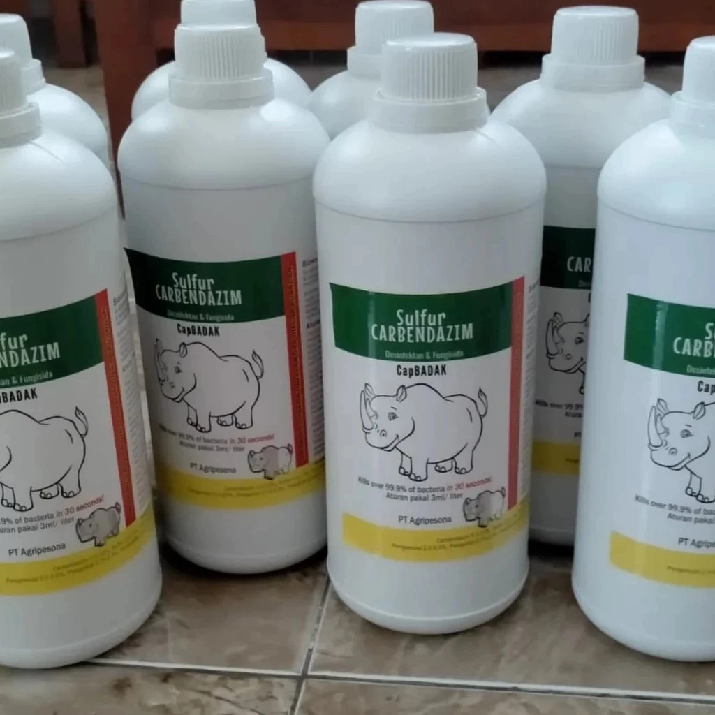 Desinfektan Cap Badak 1 liter /Sulfur Carbendazim / Fungisida / anti Jamur Pertanian dan Peternakan