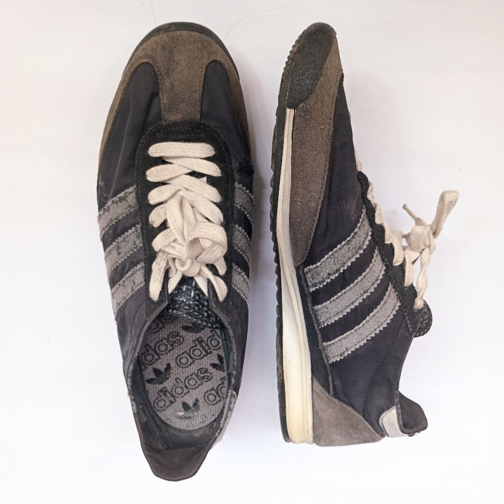 Sepatu Minusan Second Original Ads SL 72 OG Black Grey Retro Runner Y2K Vintage