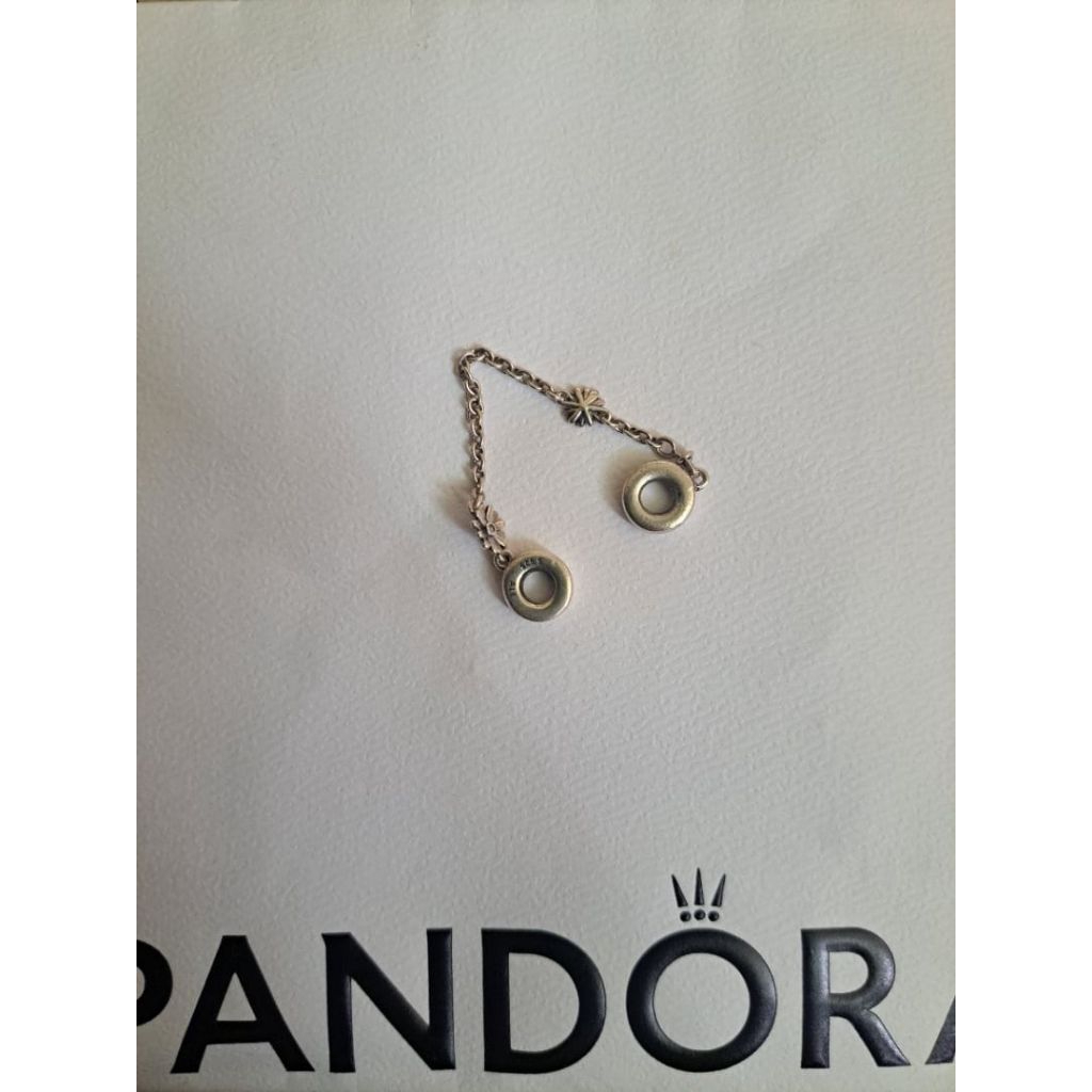 Pandora Daisy Flower Safety Chain Charm