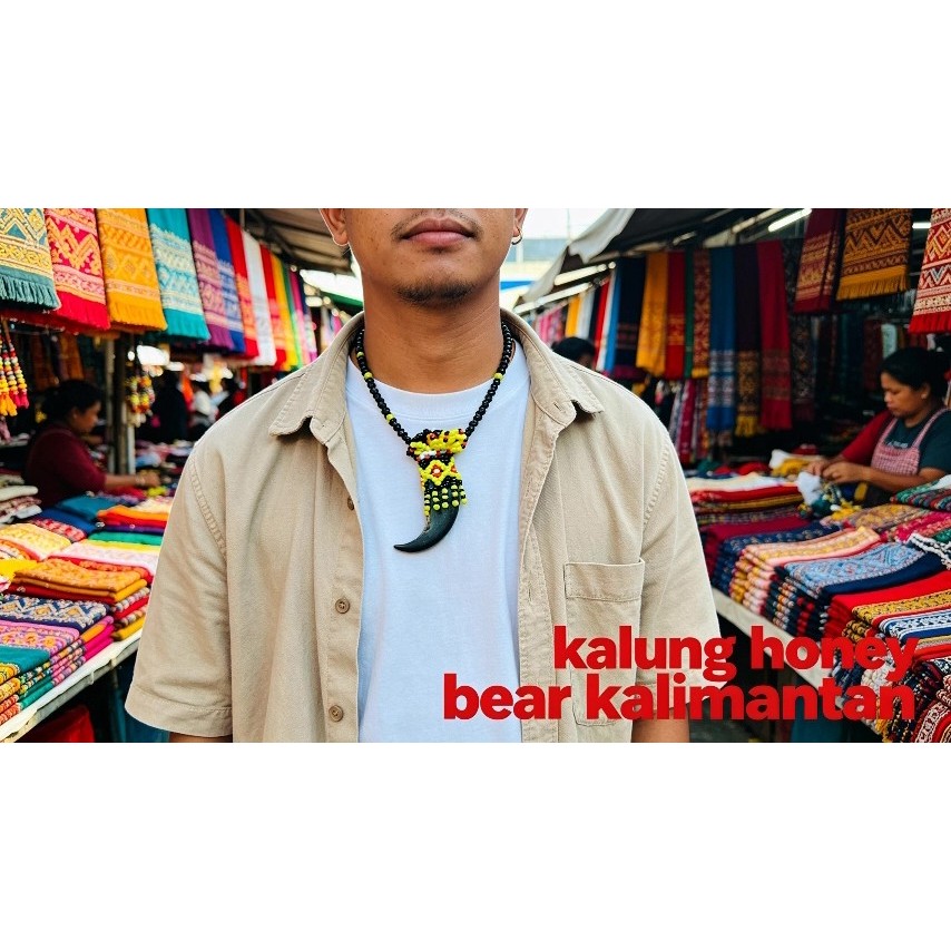 aksesories kalung manik asli kalimantan