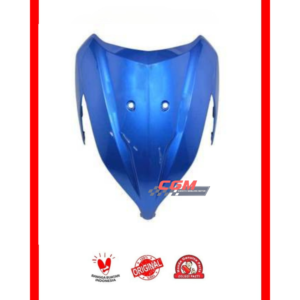 64301-K46-N00VBM Cover front tameng panel lampu depan vario 110 fi 2014-2015 BIRU ori ahm