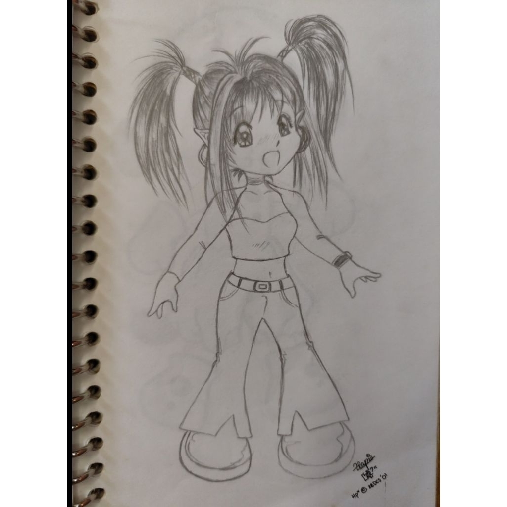 Jasa Drawing Sketsa Gambar Anime Chibi Custom dari Foto | Lukis Handmade Pensil Hitam Putih