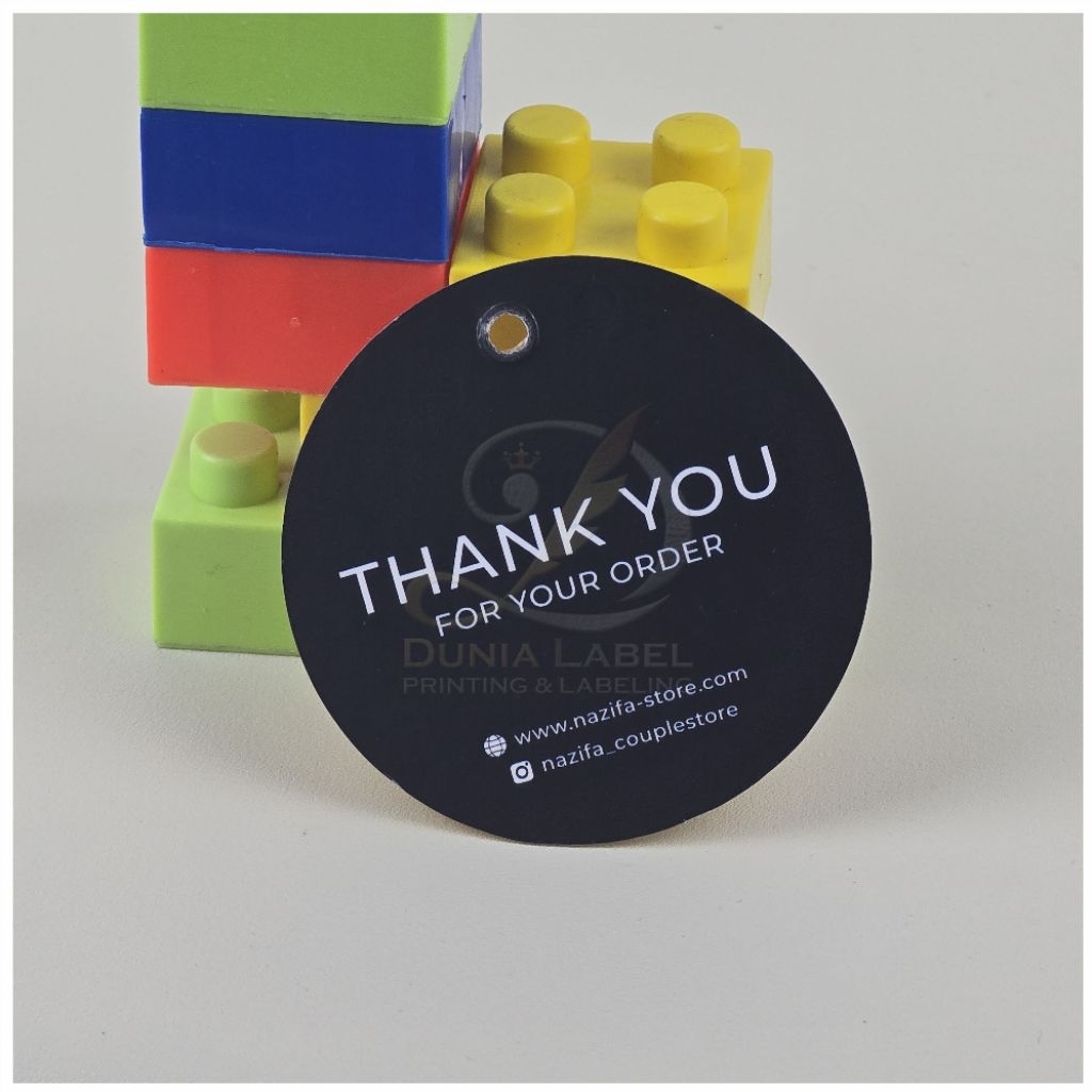 Hang tag custom | Label baju hang tag tebal premium 700gsm