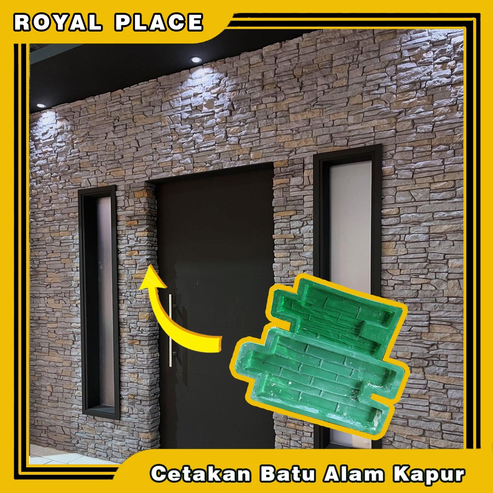 Cetakan Batu Alam Dinding Fiber Tebal | Cetakan Fiber Batu Alam | cetakan batu alam tempel dinding