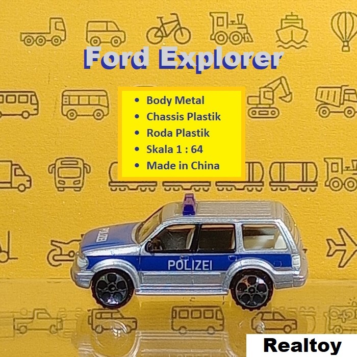 REALTOY Loose Ford Explorer Polizei