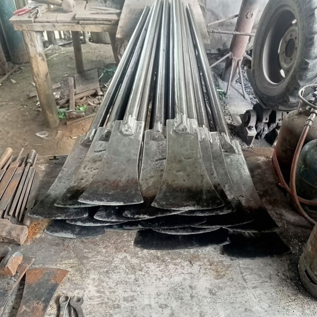Linggis Dodos Besar Tanah Panjang 120 Cm - Linggis Baja Tombak - Dodos Sawit Tajam