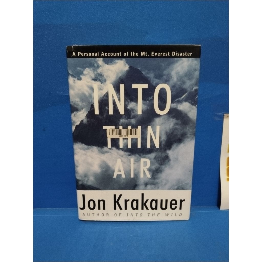 Buku original INTO THIN AIR by Jon Krakauer