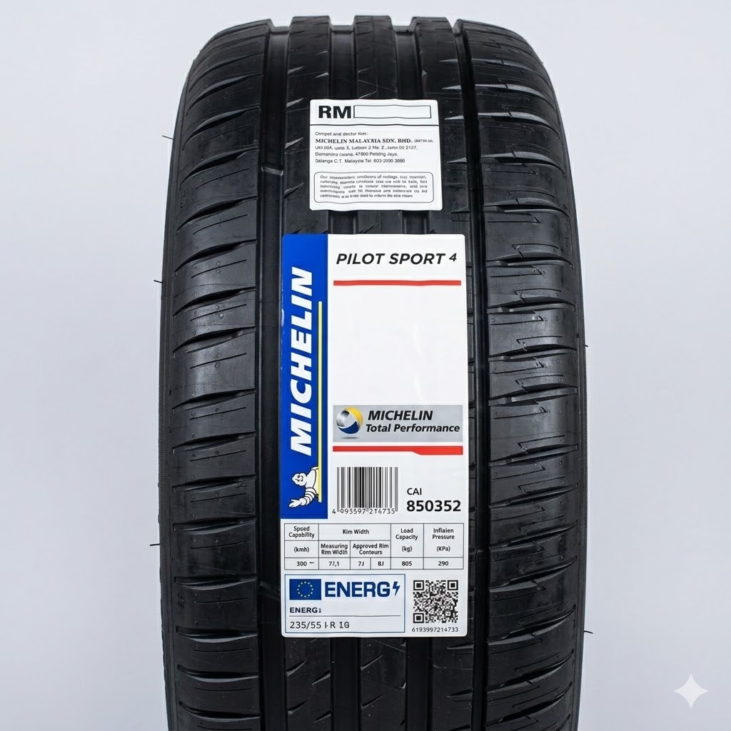 BAN MOBIL RING 19 MICHELIN PILOT SPORT 4 SUV UKURAN 235 55 R19 BAN IMPORT MURAH AWET