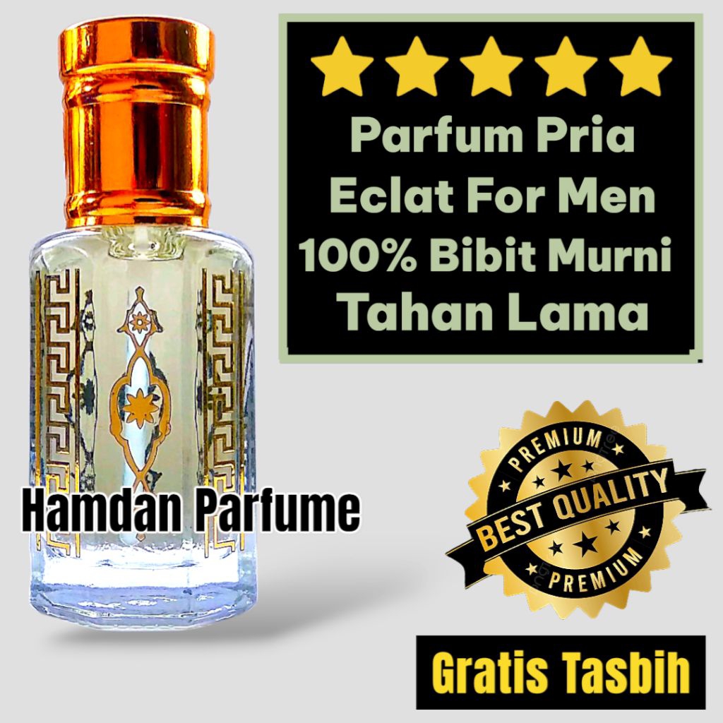 ECLAT FOR MEN | Parfum Pria | Minyak Wangi Non Alcohol 100% Bibit Murni Tahan Lama