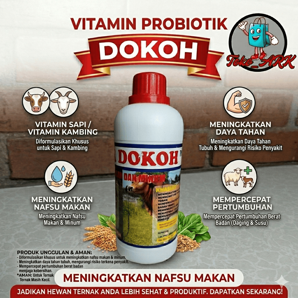 penggemuk sapi Super Dokoh Multivitamin Probiotik 500ml