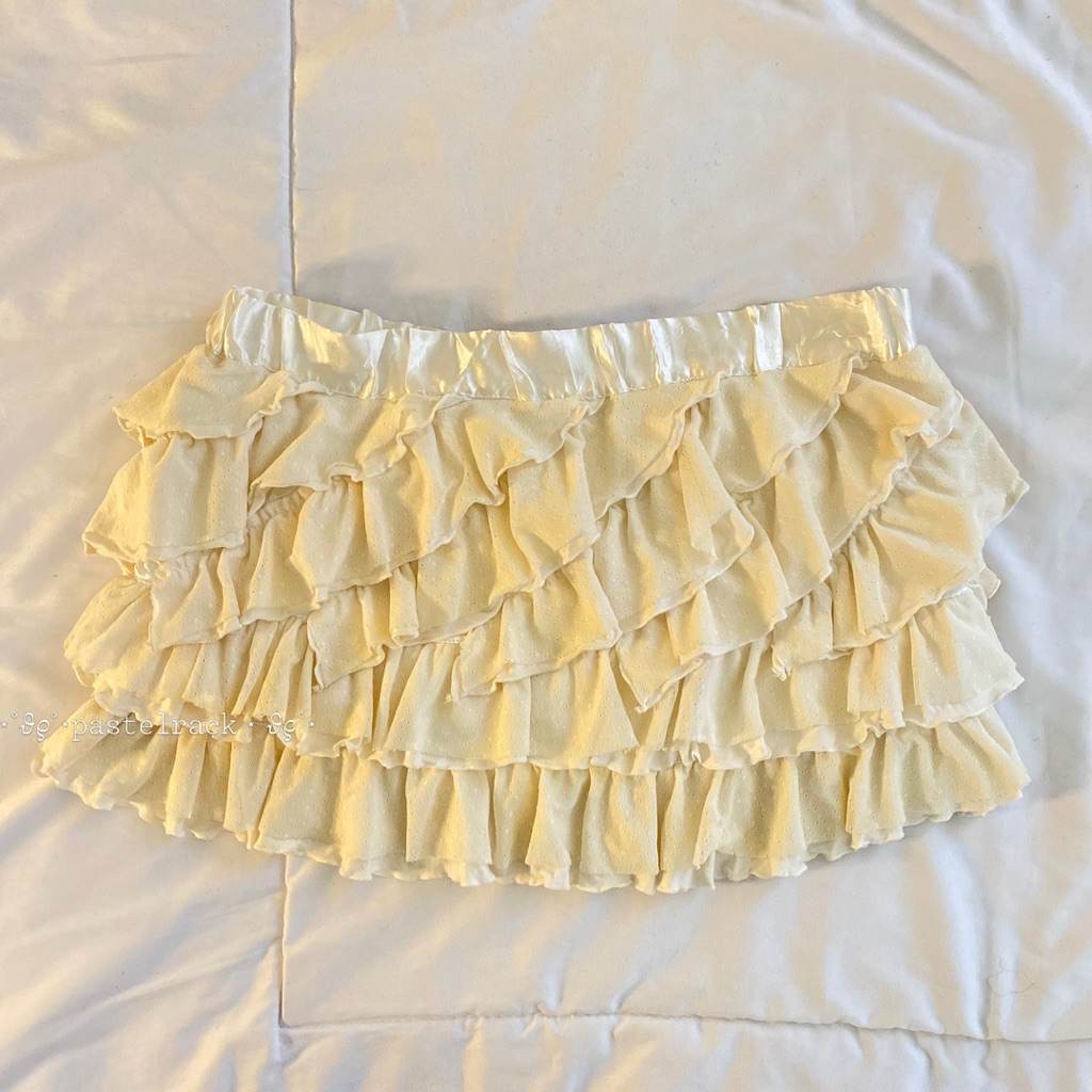 cecil mcbee ruffle skirt