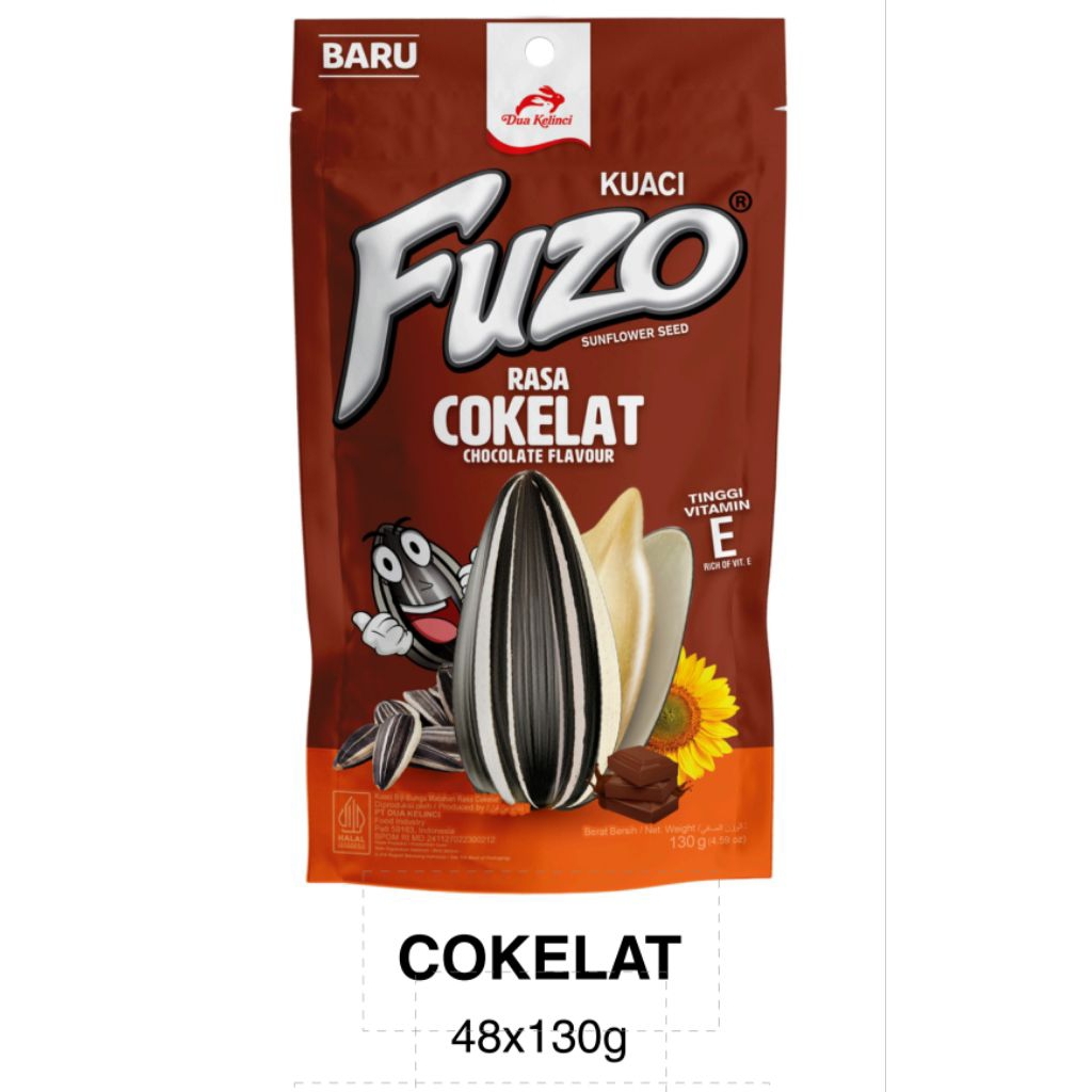 kuaci fuzo rasa coklat