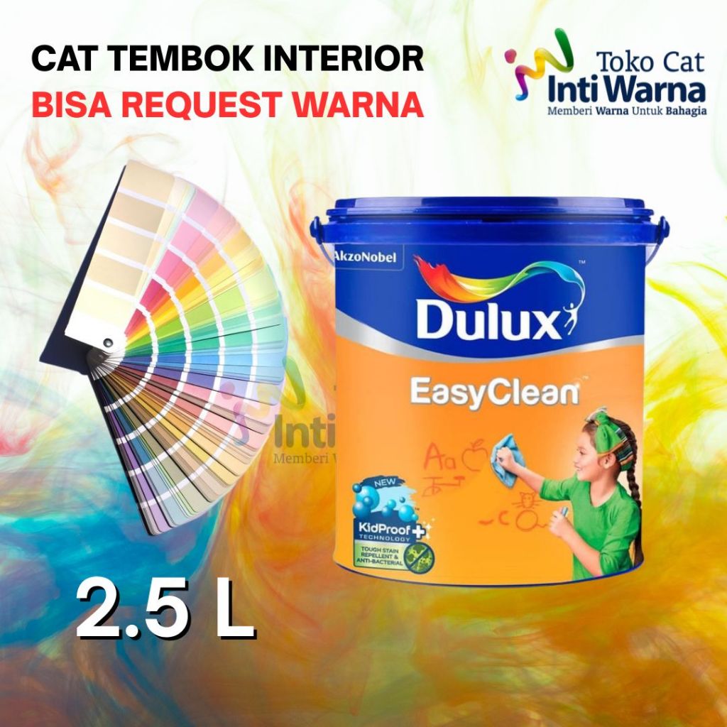 Dulux Easy Clean , Cat Interior Premium Terbaik Murah Meriah By Dulux ( Spotless , Easy Clean ) 2.5 